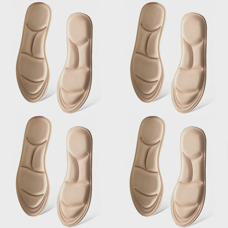 5D Massage Memory Foam Inlegzolen - Ademend, Dempende Steunzolen voor Sport & Dagelijks Gebruik