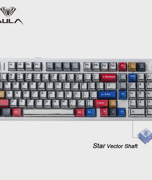 AULA F99PRO Mechanisch Gaming Toetsenbord - 99 toetsen, 3 Modi, Hot-Swappable, Gasket Structuur, Media Knop