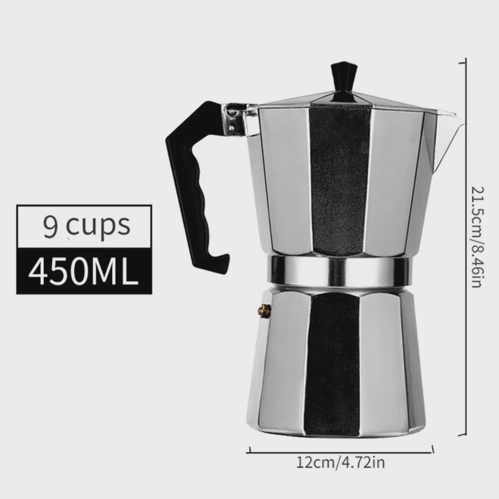 Klassieke Aluminium Moka Pot Espressomaker - Cubaanse Koffie voor Thuis & Camping