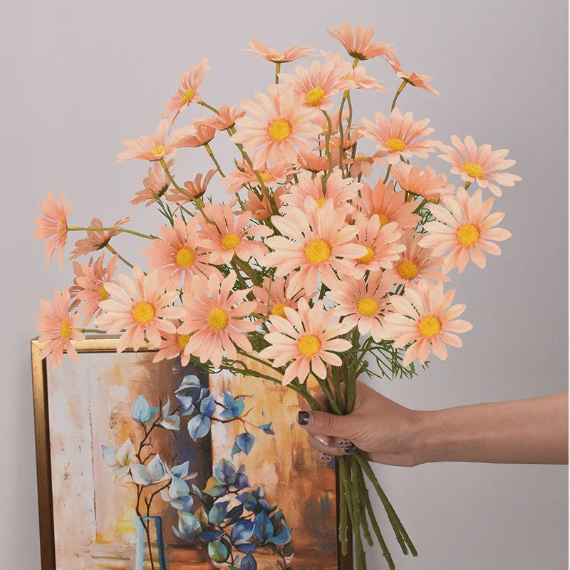 Kunstboeket Margrieten (3/5/10 stuks) - Zijde Kunstbloemen voor Decoratie
