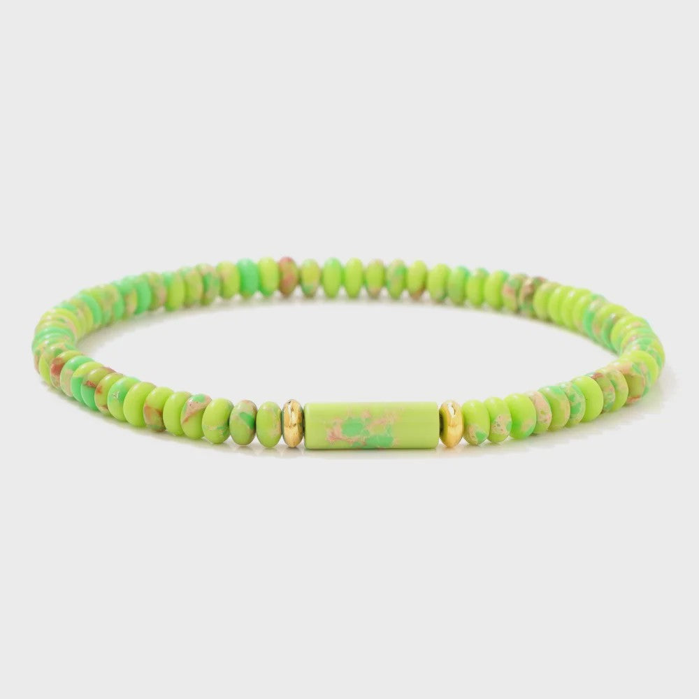 Natuurstenen Kralen Armbanden - Picasso Jasper & Zee Sediment Turquoise