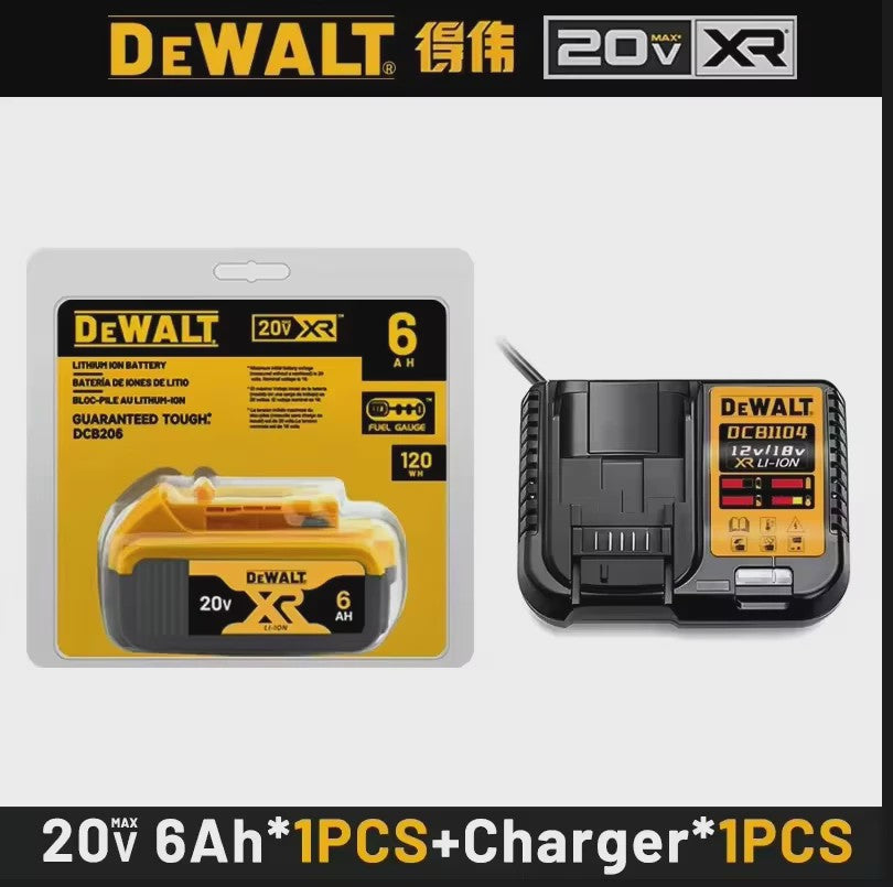 DeWalt 20V MAX XR 6.0Ah Lithium Accu - DCB206 - Snel Opladen