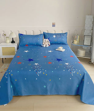 Rood Bloemenprint Top Sheet - Diverse Maten - 150x200 cm