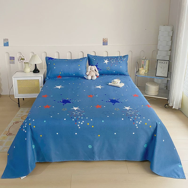 Rood Bloemenprint Top Sheet - Diverse Maten - 150x200 cm