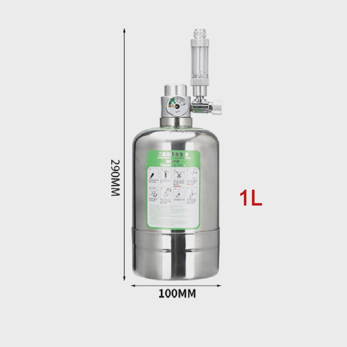Roestvrijstalen Aquarium CO2 Generator Systeem Kit voor Plantengroei