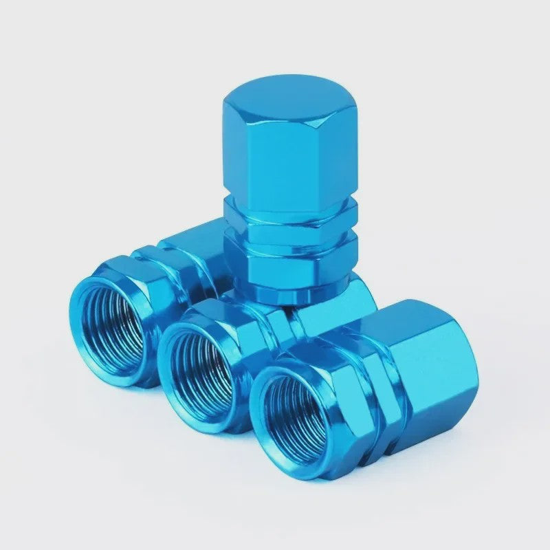 Set Aluminium Ventieldopjes - Universeel voor Auto, Motor, Fiets - Stof- en Waterdicht
