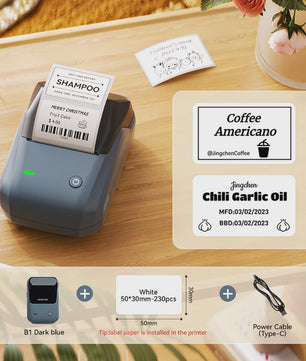 Niimbot B1 Draadloze Thermische Labelprinter - Ideaal voor Kleine Bedrijven, Huis & Cadeaus