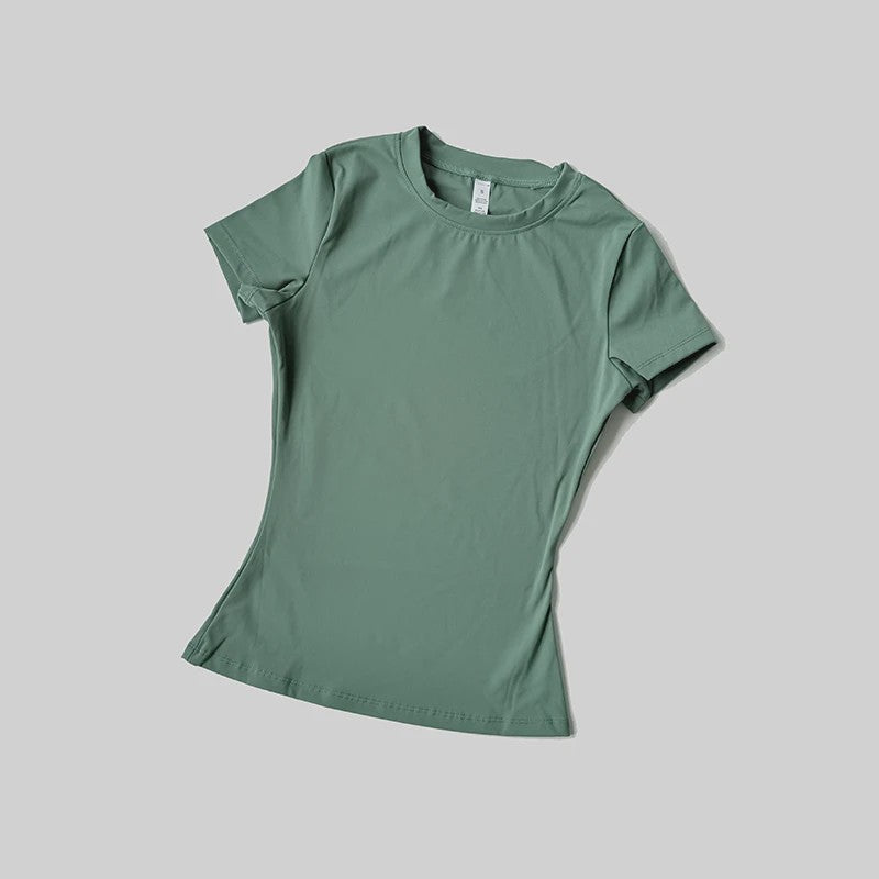 Seamless Sport Top Dames Korte Mouw - Yoga, Fitness & Running
