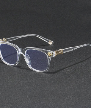 BEAU FIVE Retro Vierkante Computer Bril met Anti-Blauw Licht Filter - Trendy & Hoge Kwaliteit (Model F114)