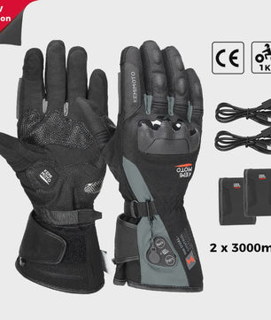 KEMIMOTO Verwarmde Motorhandschoenen - Waterdicht, Oplaadbaar & Warm voor de Winter