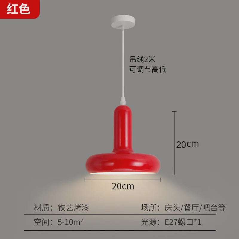 Moderne Paddenstoel Hanglamp Cream Style - Sfeervolle Verlichting voor Slaapkamer & Hotel