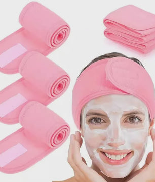 Verstelbare Make-up Haarband (5 Stuks) - Zachte Handdoekstof voor Gezichtsreiniging, Yoga & Spa