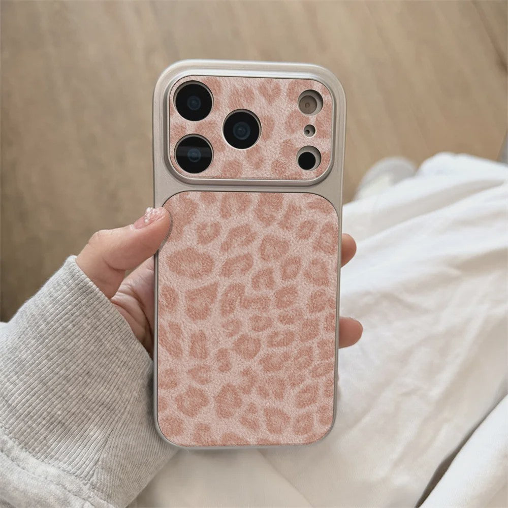 Luxe Leopard Print Telefoonhoesje voor iPhone - Schokbestendig met Bumper