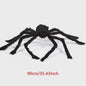 Enorme Zwarte Pluche Spin - Halloween Decoratie 30-200cm