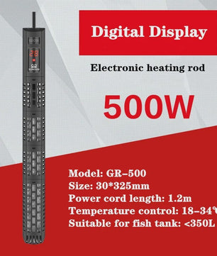 Aquarium Verwarmer met LCD Display - Instelbare Temperatuur & Thermostaat