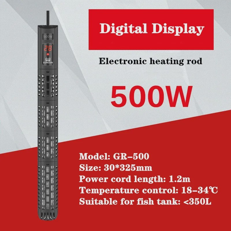 Aquarium Verwarmer met LCD Display - Instelbare Temperatuur & Thermostaat