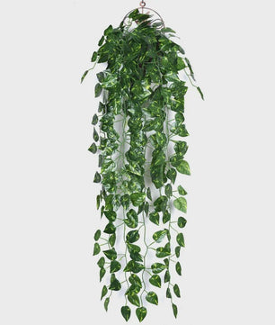 90cm Kunstplant Hangplant Klimop Pothos Begonia Druivenblad - Decoratieve Muurdecoratie