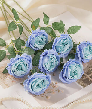 Set van 5 of 10 Kunst Rozen (50cm) - Realistische Nepbloemen voor Decoratie