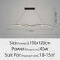 Moderne LED Plafondlamp Golvend Design - Zwart/Wit - Hotel, Restaurant, Bar