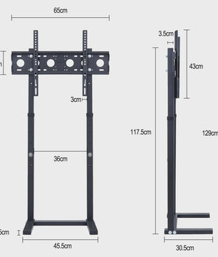Verstelbare TV Standaard (32-85 inch) - Geen Boren Nodig
