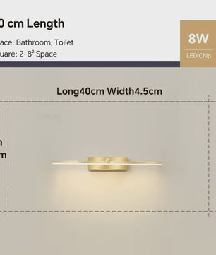 Moderne LED Wandlamp Badkamer - Stijlvol Aluminium met 3 Kleuren Licht