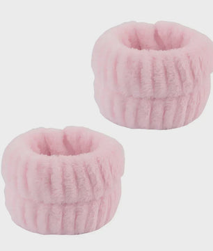 Cosmetische Puffy Hoofdband en Polsbandjes Set - Microfiber voor Gezichtswas & Make-up