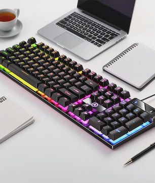 Yindiao K500 Bedraad Gaming Toetsenbord met Numpad en Kleurrijke Backlight