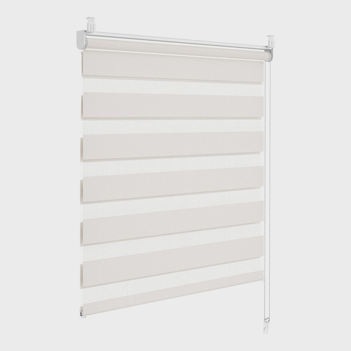 WOLTU Dag en Nacht Rolgordijn - Zonder Boren, Klembevestiging, Verduisterend & Lichtdoorlatend voor Ramen en Deuren