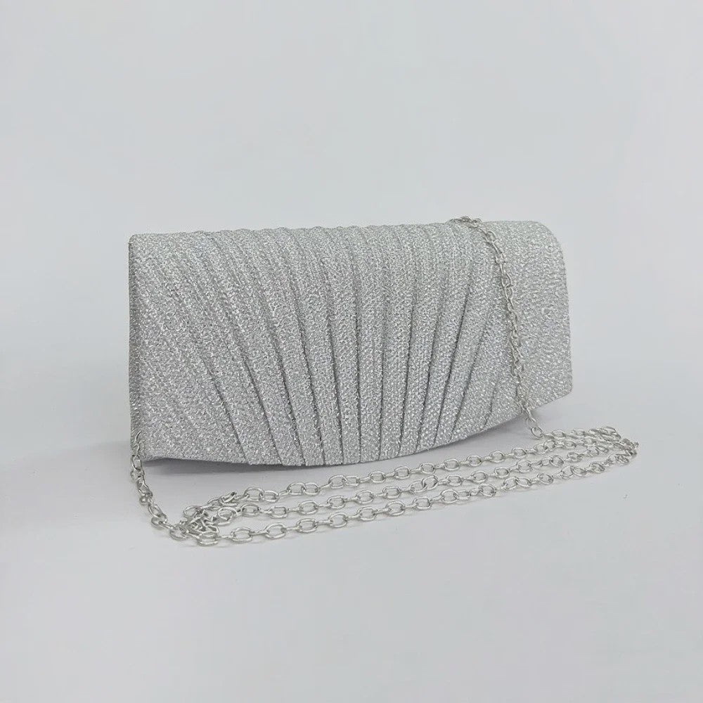 Glitter Avond Clutch Tas met Afneembare Ketting - Elegant & Feestelijk