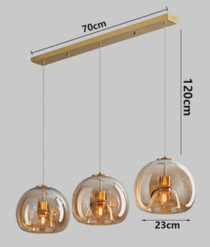 Moderne LED Hanglamp Glas - Design Plafondlamp voor Eetkamer & Woonkamer