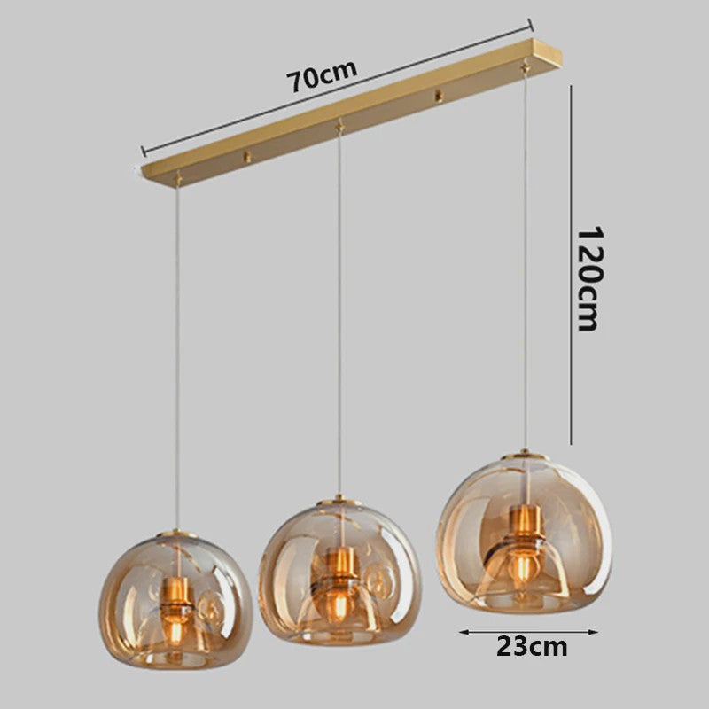 Moderne LED Hanglamp Glas - Design Plafondlamp voor Eetkamer & Woonkamer