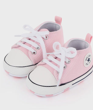 Babyschoenen Canvas Sneakers - Eerste Stapjes Schoentjes met Zachte Zool