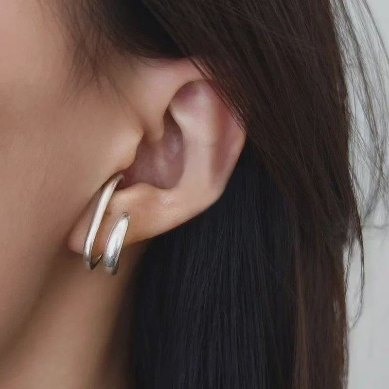 Trendy C-vormige Oorclip Oorbellen - Stijlvolle Earcuff voor Dagelijks Gebruik