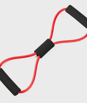 8-vormige Weerstandsband voor Krachttraining en Fitness | Elastische Oefenband met Handvatten