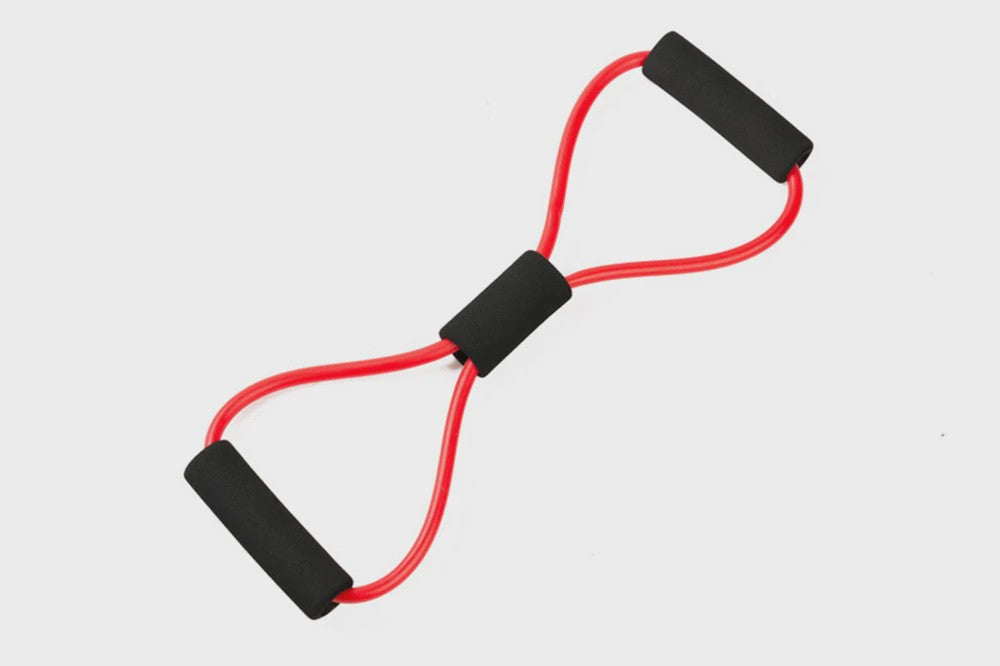 8-vormige Weerstandsband voor Krachttraining en Fitness | Elastische Oefenband met Handvatten