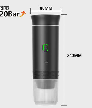 Draagbare Elektrische Espressomachine - 3-in-1 Koffiezetter voor Auto, Thuis & Camping