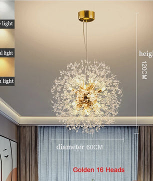 Moderne Bloemvormige LED Hanglamp - Sterrenhemel Effect voor Woonkamer & Eetkamer