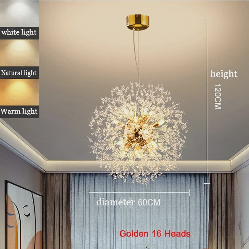 Moderne Bloemvormige LED Hanglamp - Sterrenhemel Effect voor Woonkamer & Eetkamer
