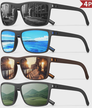 Designer Polarized Zonnebrillen Set voor Heren & Dames | UV400 Bescherming | Ideaal voor Buitenactiviteiten