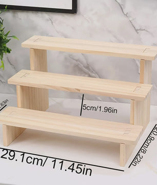 Houten Display Rek - Presenteer Parfum, Cosmetica & Sieraden