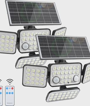 234 LED Solar Wandlamp met Bewegingssensor - Waterdicht IP65, Split Design voor Buiten en Garage