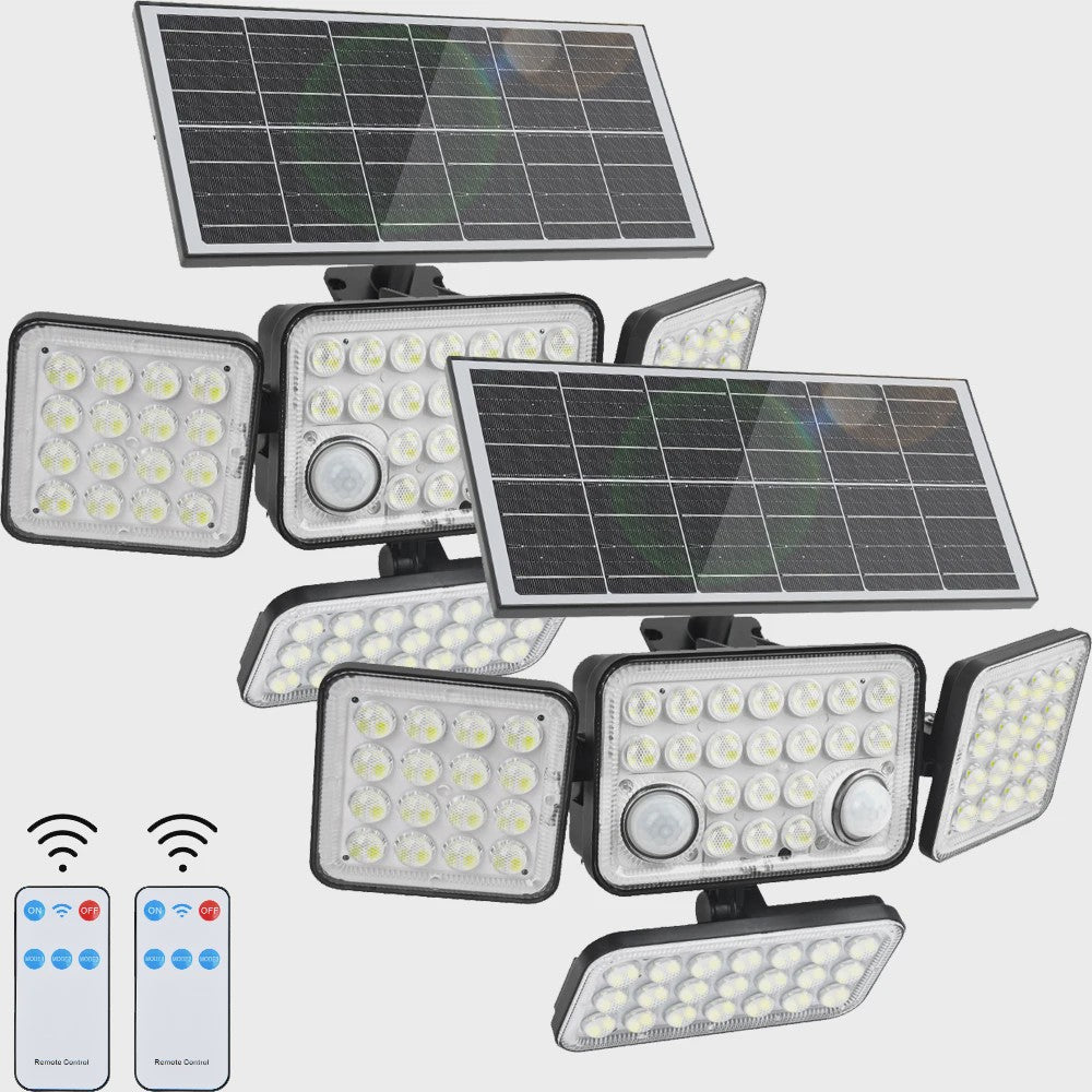 234 LED Solar Wandlamp met Bewegingssensor - Waterdicht IP65, Split Design voor Buiten en Garage