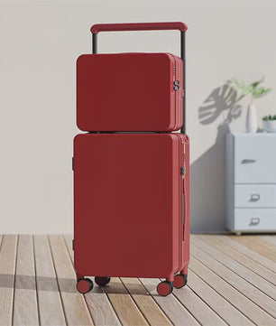 Luxe Koffer Set met USB, Bekerhouder & TSA-slot - 360° Wielen, PC+ABS