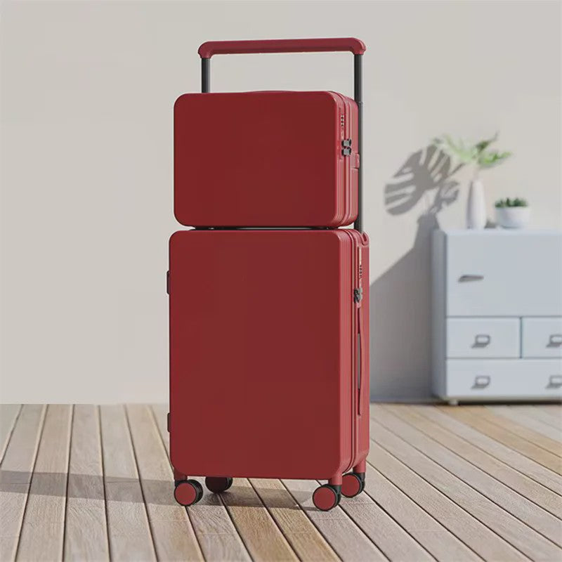 Luxe Koffer Set met USB, Bekerhouder & TSA-slot - 360° Wielen, PC+ABS