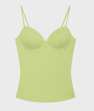 Dames Crop Top Corset Camisole Bruin - Mouwloos, Bodycon & Backless