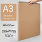 Professioneel Schetsboek 160gsm - 30 Vel Dik Tekenpapier met Spiraalbinding