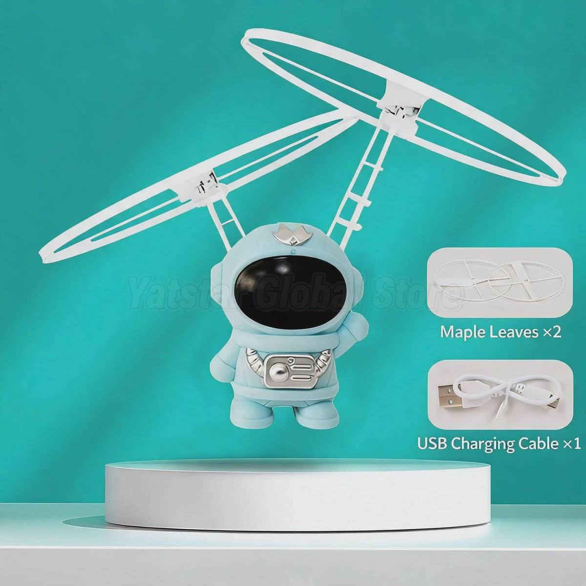 Zwevende Astronaut Drone met LED-verlichting - Interactief Vliegend Speelgoed voor Kinderen