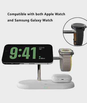 3-in-1 Draadloze Oplaadstandaard voor iPhone, Apple Watch & AirPods - Snel & Netjes