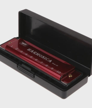 Diatonische Mondharmonica in C - 10 Gaten - Ideaal voor Beginners & Kinderen - Inclusief Hoesje
