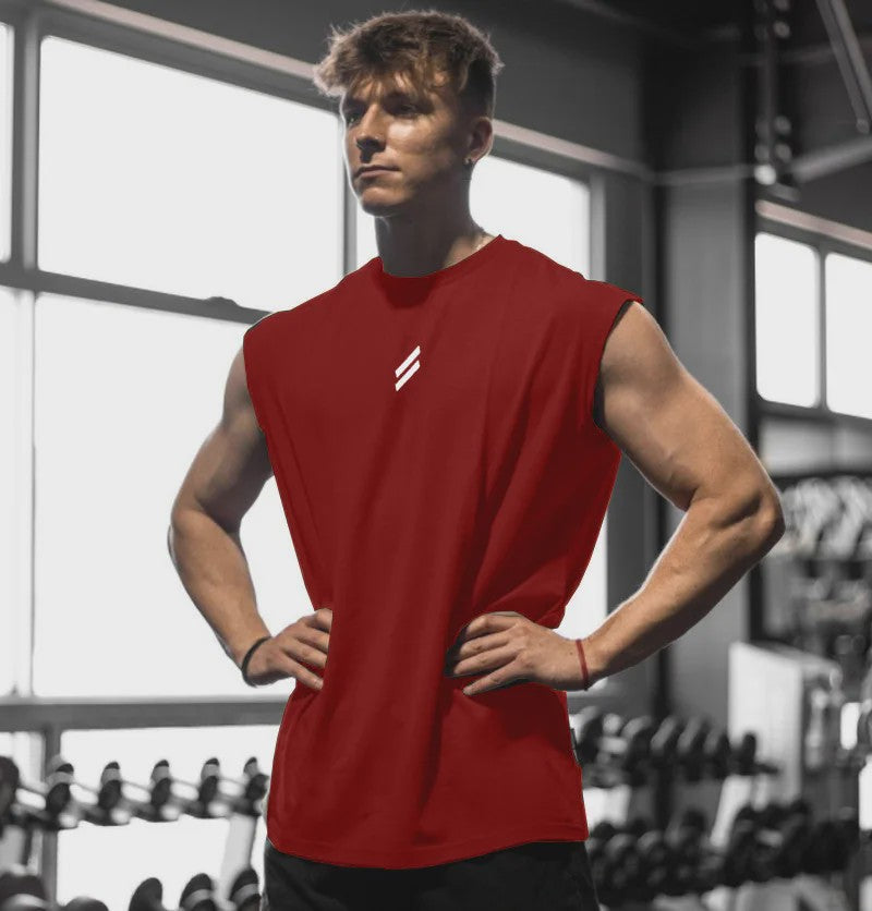 Heren Tanktop Zonder Mouwen - Sneldrogend & Ademend voor Fitness en Sport